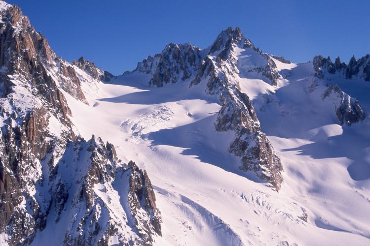 Le Glacier des Améthystes, l'Aiguille de l'A Neuve, les Pointes des Améthystes.