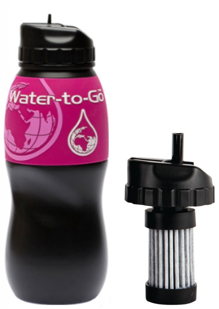 Gourde Water-to-Go rose